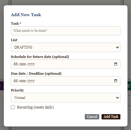 New Task