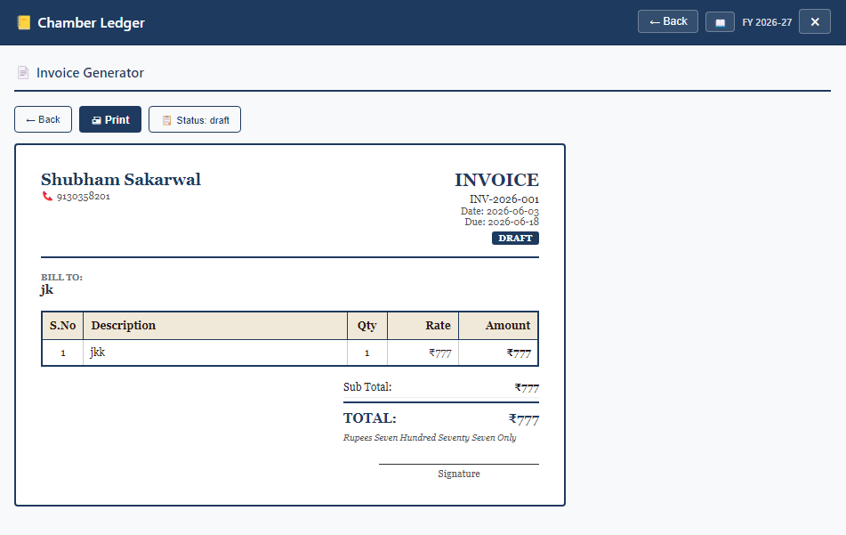 Invoice